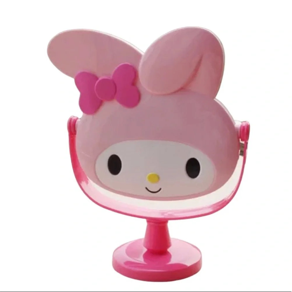 My Melody Pink Tabletop Vanity Mirror Kawaii Sanrio Decor NWT